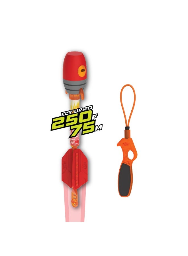 Zing Air Storm Sky Ripperz Supersonic Rocket Launcher Set Zonic Blaze Whistle Flyer, Bungee-Powered Rip-Zip Action, Long-Range Outdoor Flight Game for Kids Ages 8+ - Image 3